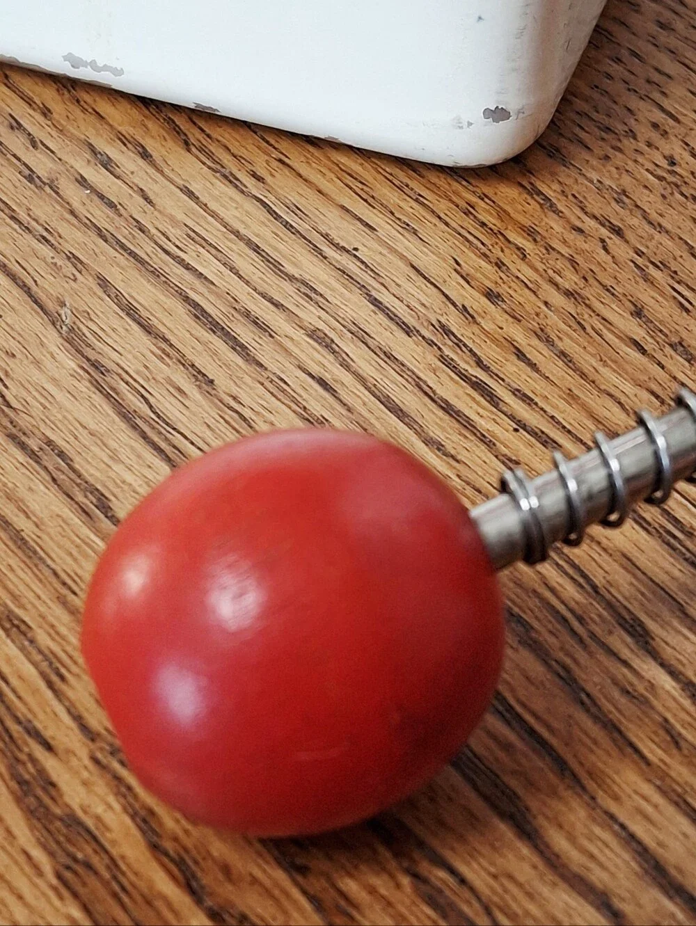 Vintage Red Hazel Atlas Food Chopper Kitchen Collectible USA
